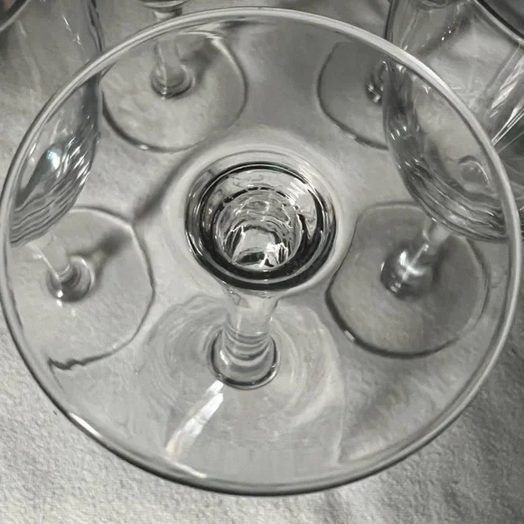 Vintage Crystal Wine Glasses set of 5 heavy - Picture 6 of 9